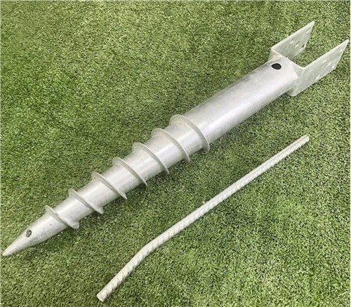 Sgriw Daear Flange Galfanedig